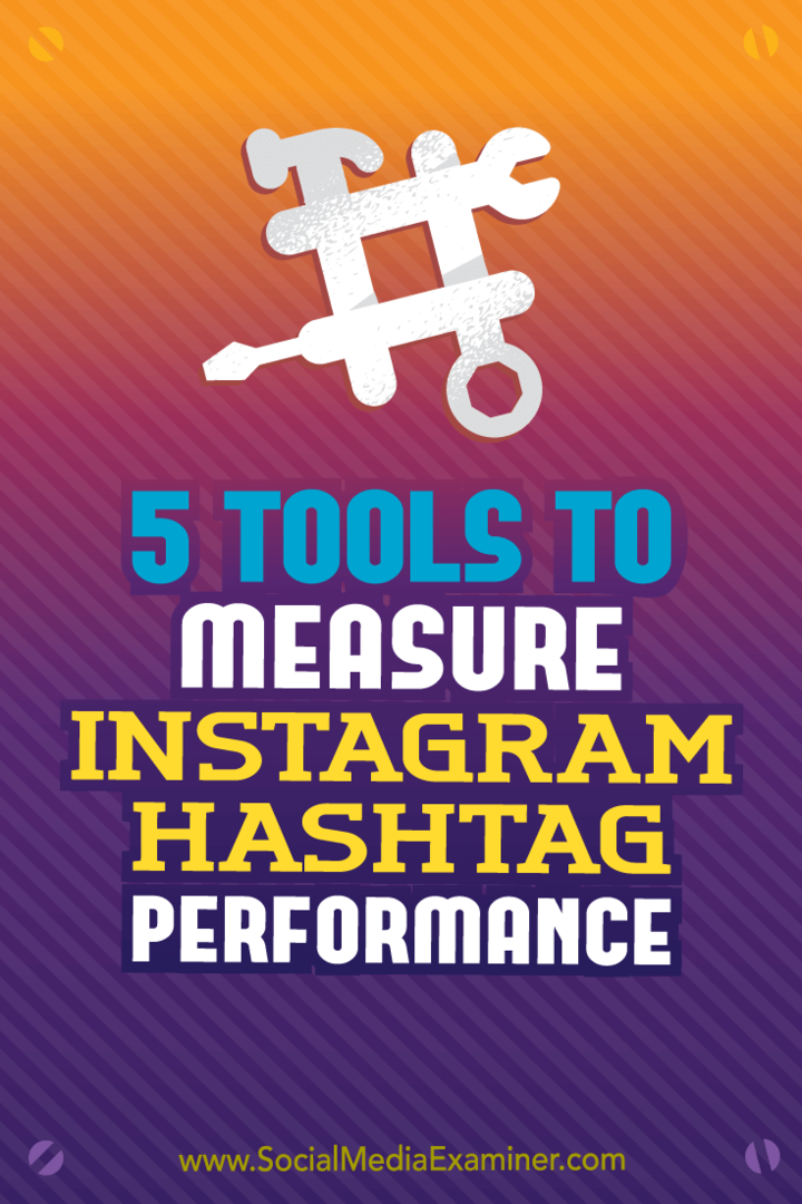5 алата за мерење перформанси хасхтага у Инстаграму: Испитивач друштвених медија