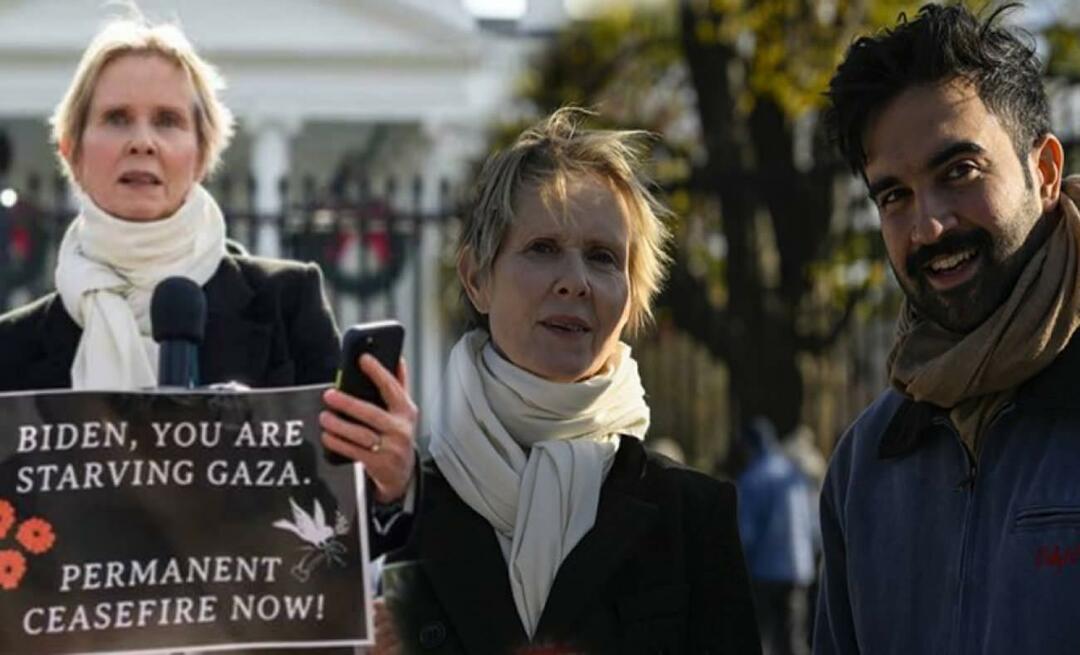 Америчка глумица Синтија Никсон проговорила за Палестинце испред Беле куће!