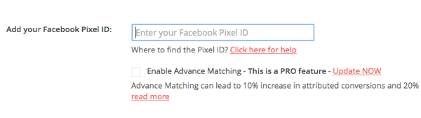 Залепите свој ИД пиксела са Фацебоок-а у додатку ПикелИоурСите.