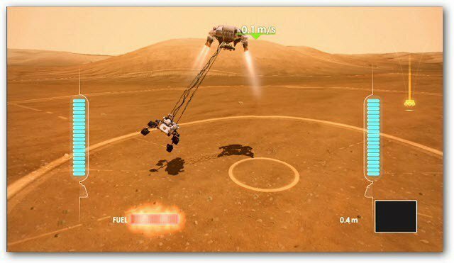 Кинецт Марс Ровер слетање