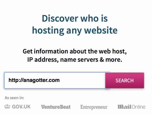 ВхоИсХостингТхис идентификује добављача хостинга веб локације за неколико секунди.