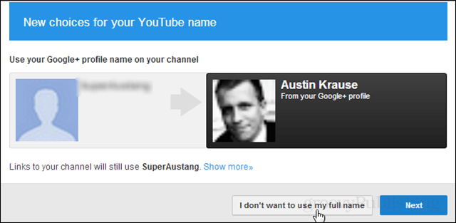 Како спречити Гоогле да тражи ваше право име на ИоуТубе-у