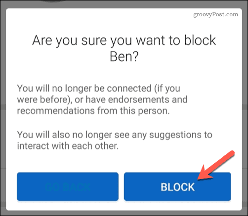 Блокирање корисника на ЛинкедИн-у