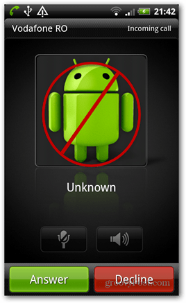 Андроид: Како одбити позиве из одређених контаката
