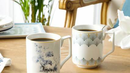 Двострука шалица за кафу из енглеског Дома! Енглески шоље за кафу 2020