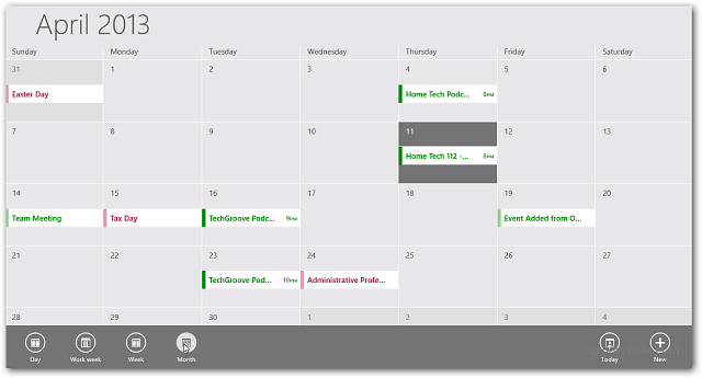 Како додати догађаје Гоогле календара у апликацији Виндовс 8 Цалендар