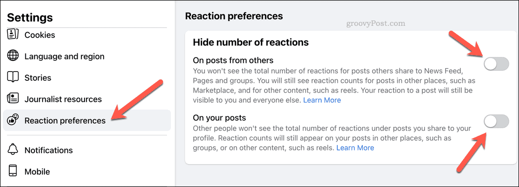 Промените подешавања реакције на Фејсбуку