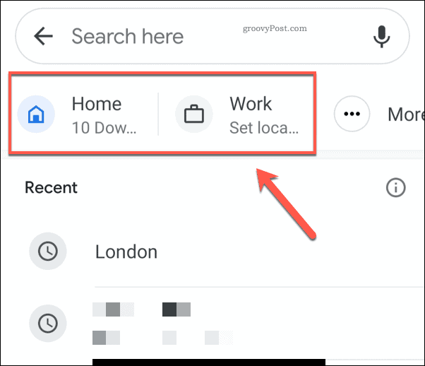 Иконе адреса за куће и посао на Гоогле мапама