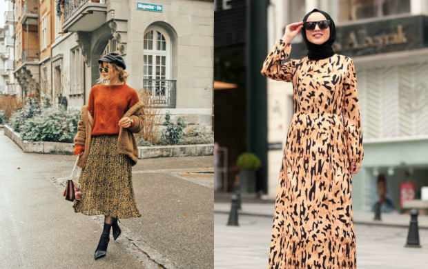 комбинације леопард сукњи хиџаб