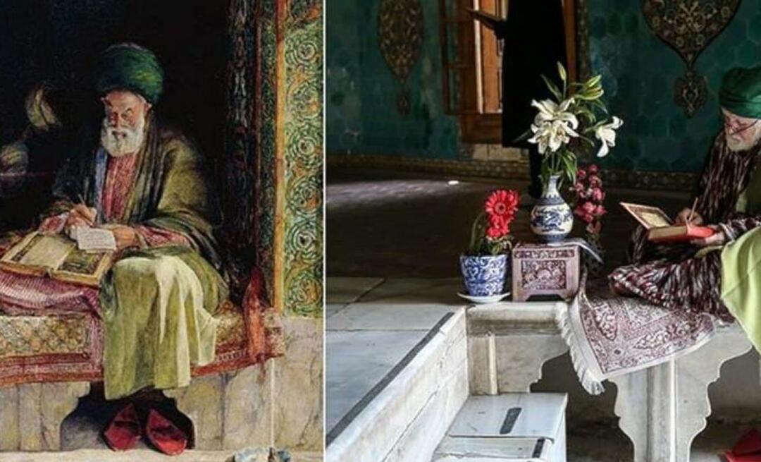 Неслихан Сагıр Цетин фотографисао је слику коју је британски сликар нацртао пре 153 године у Иесил Турбеу.