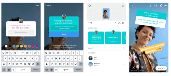 Инстаграм је дебитовао налепницу за интерактивна питања у Инстаграм Сториес, забаван нов начин за започињање разговора са пријатељима како бисте се могли боље упознати.