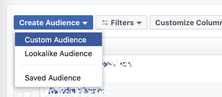 Направите прилагођену публику у Фацебоок Адс Манагер-у.