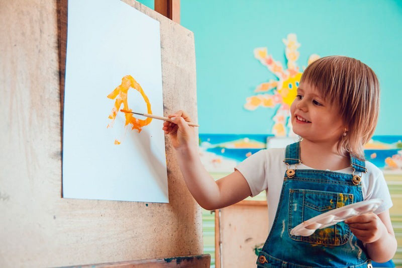 Како научити децу сликању? Активности акварела код куће! Природна акварела