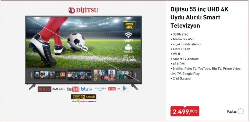 Како купити Дијитсу Смарт ТВ који се продаје у БИМ-у? Дијитсу Смарт ТВ функције