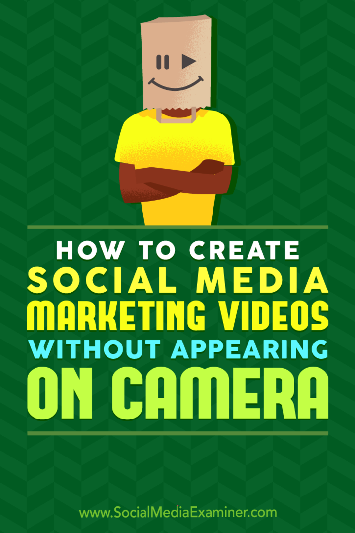 Како створити видео записе о маркетингу друштвених медија, а да се не појављују пред камерама, Меган О'Неилл на испитивачу друштвених медија.