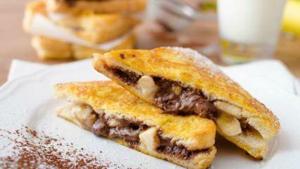 Рецепт за француски тост са чоколадом од банане 