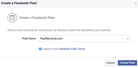 именовање фејсбук пиксела