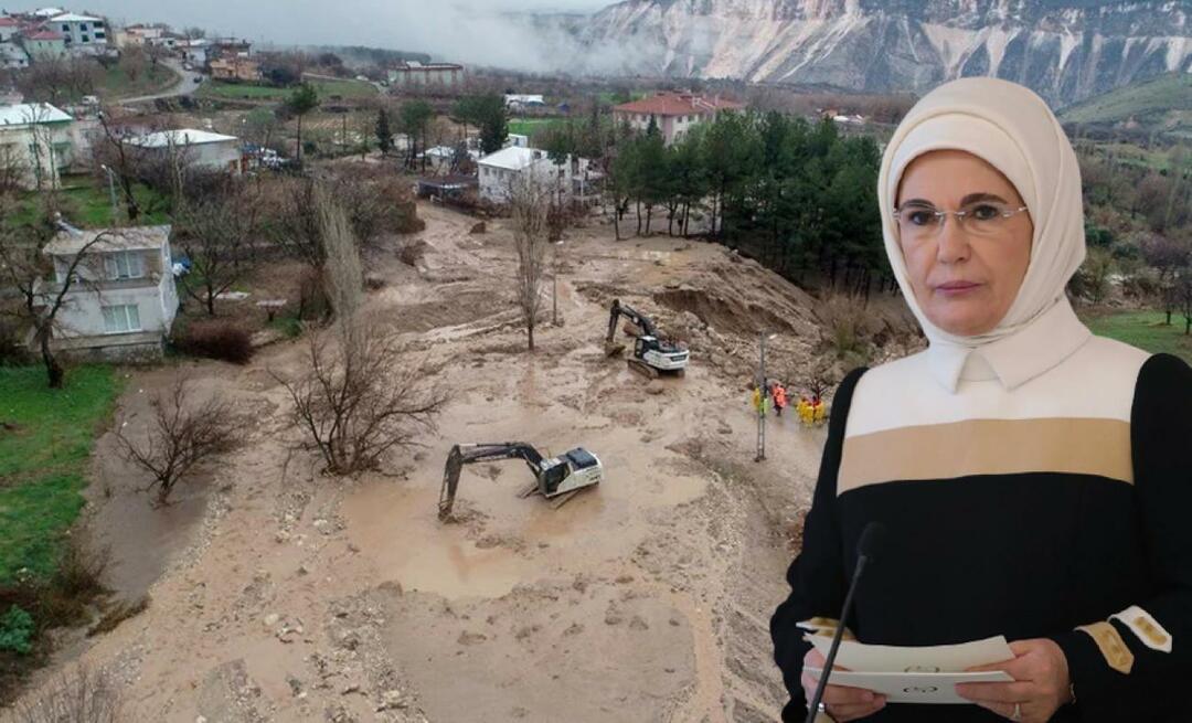 Емине Ердоган је поделио информације о поплавама! "Жао ми је због твог губитка"