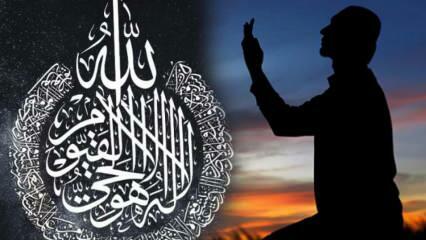 Арапско читање и значење Сурат Аиетел Курси! Врлине читања Аиетел Курси након молитве