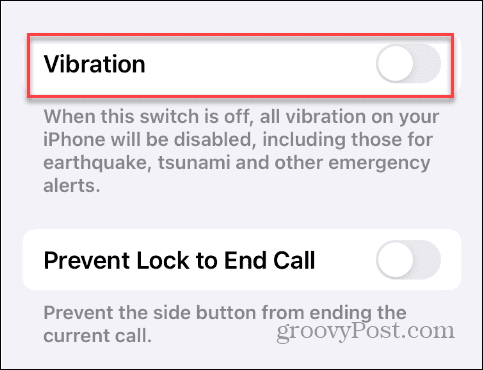 Искључите вибрацију на иПхоне-у