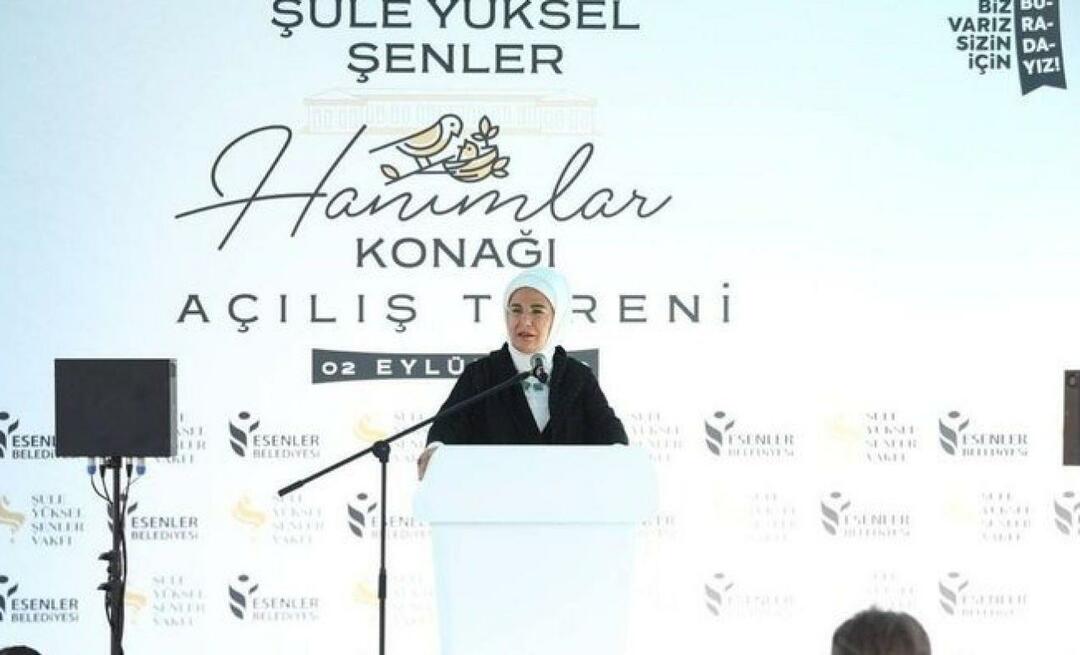 Емине Ердаган присуствовала је отварању виле Суле Иуксел Сенлер.