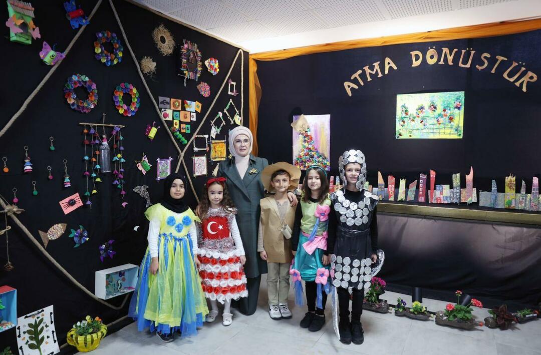 Емине Ердоган посетио је основну школу Остим у Анкари