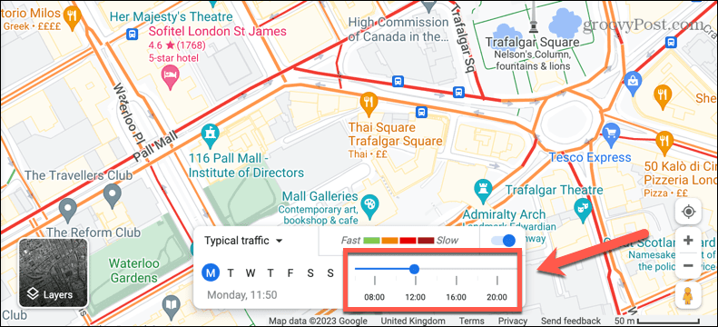 Гугл мапе типично време саобраћаја