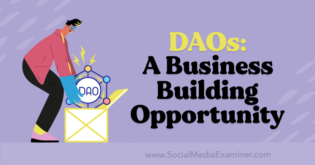 ДАО: Испитивач могућности за изградњу пословања-друштвени медији