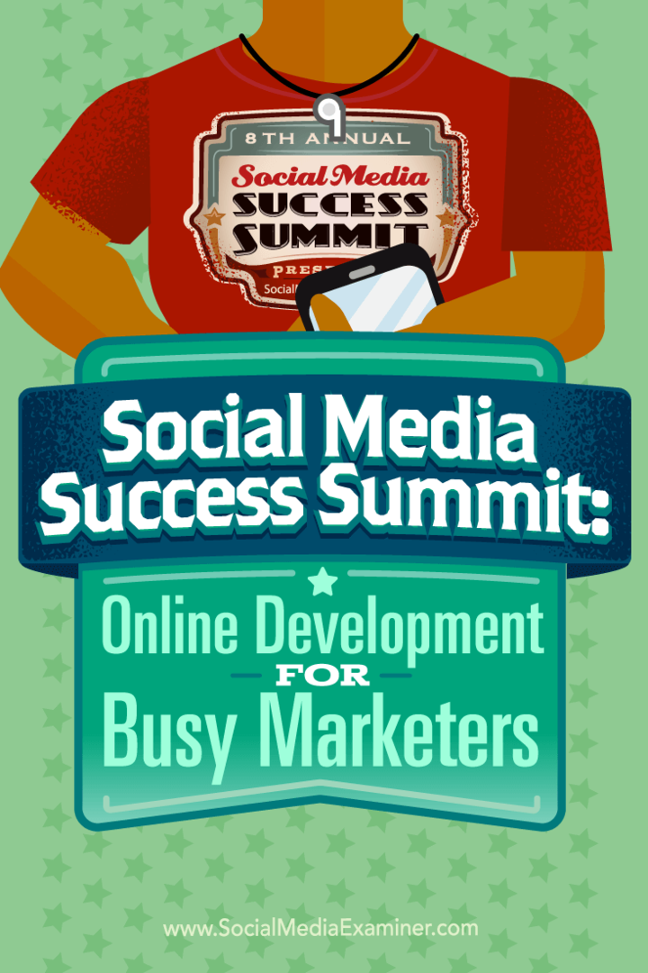 Самит о успеху друштвених медија: Интернет развој за заузете маркетиншке стручњаке: Испитивач друштвених медија