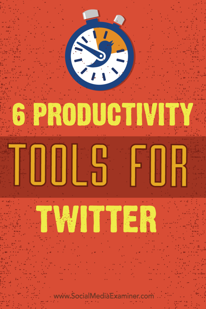 алати за продуктивност и савети за твиттер