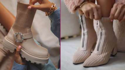 2020-2021 Трендови ципела јесен-зима: Плетене чизме