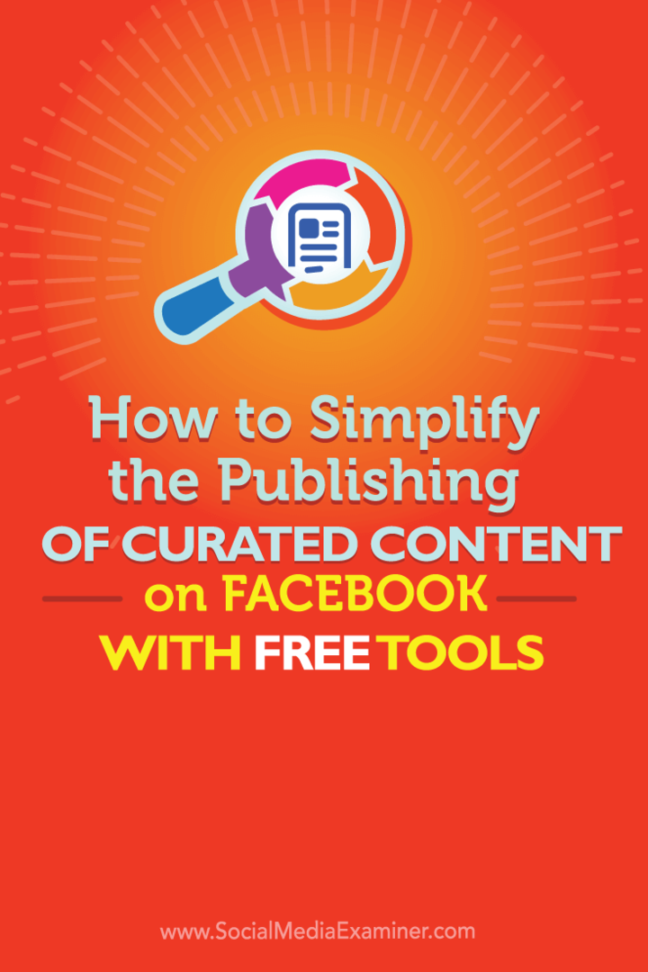 Како поједноставити објављивање одабраних садржаја на Фејсбуку помоћу бесплатних алата: Испитивач друштвених медија