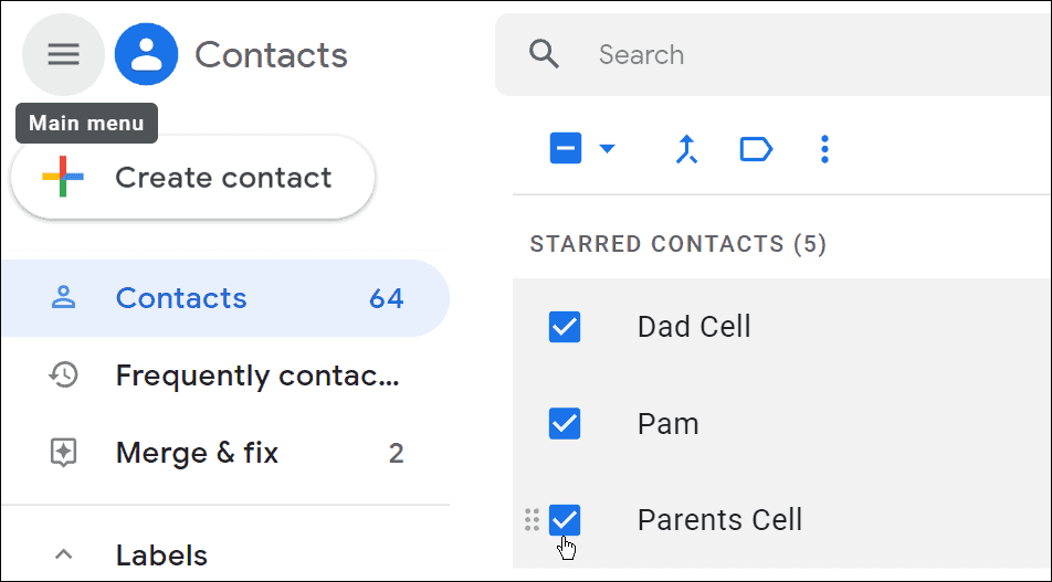 проверите контакте креирајте групну листу е-поште у Гмаил-у