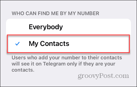 Пронађите по броју телефона на Телеграму
