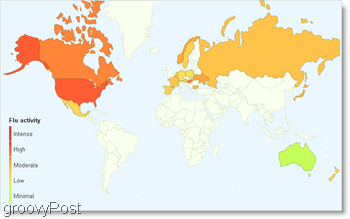 погледајте трендове гоогле грипа широм света, сада у 16 ​​додатних земаља