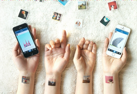 „Претворите своје Инстаграме у привремене тетоваже.“ 