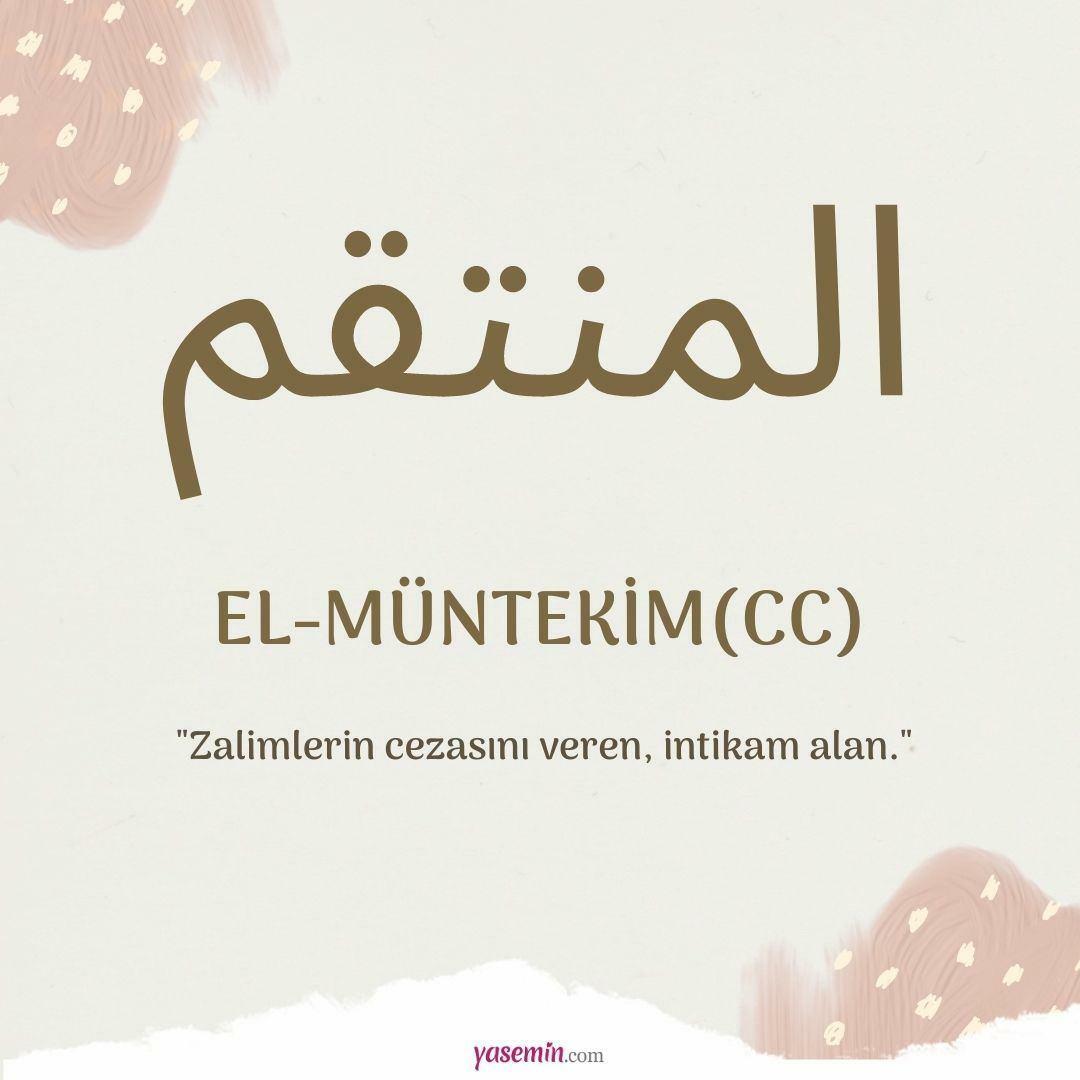 Шта значи ал-Мунтеким (ц.ц)?