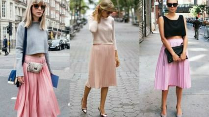Како комбиновати ружичасту сукњу?