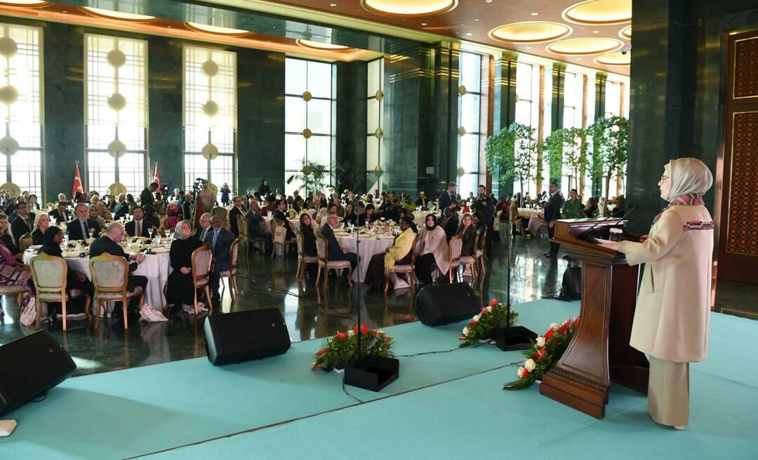 Емине Ердоган, која је одржала говор о програму Афричке куће