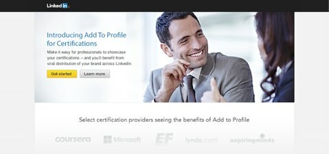 линкедин додај у профил за сертификате