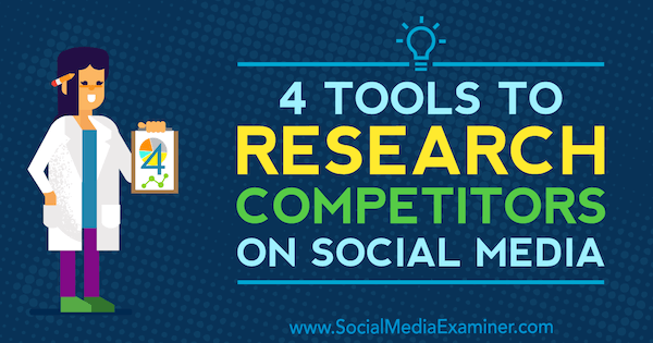 4 алата за истраживање конкурената на друштвеним медијима, Ана Готтер на испитивању друштвених медија.