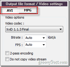 Пазера бирати између АВИ или МПГ за видео конверзију