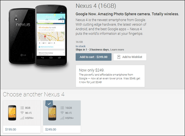 Гоогле попуст Некус 4 Андроид паметни телефон на 199 долара