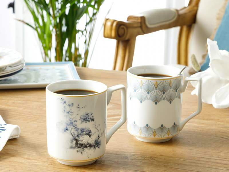 Двострука шалица за кафу из енглеског Дома! Енглески шоље за кафу 2020