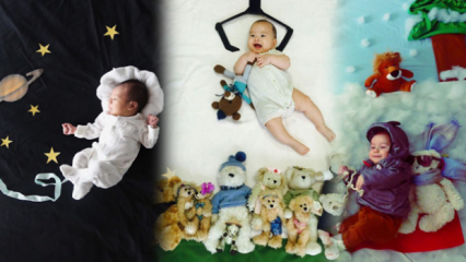 Месец по месец концепт бебе! Како направити најразличитије фотографије беба код куће?