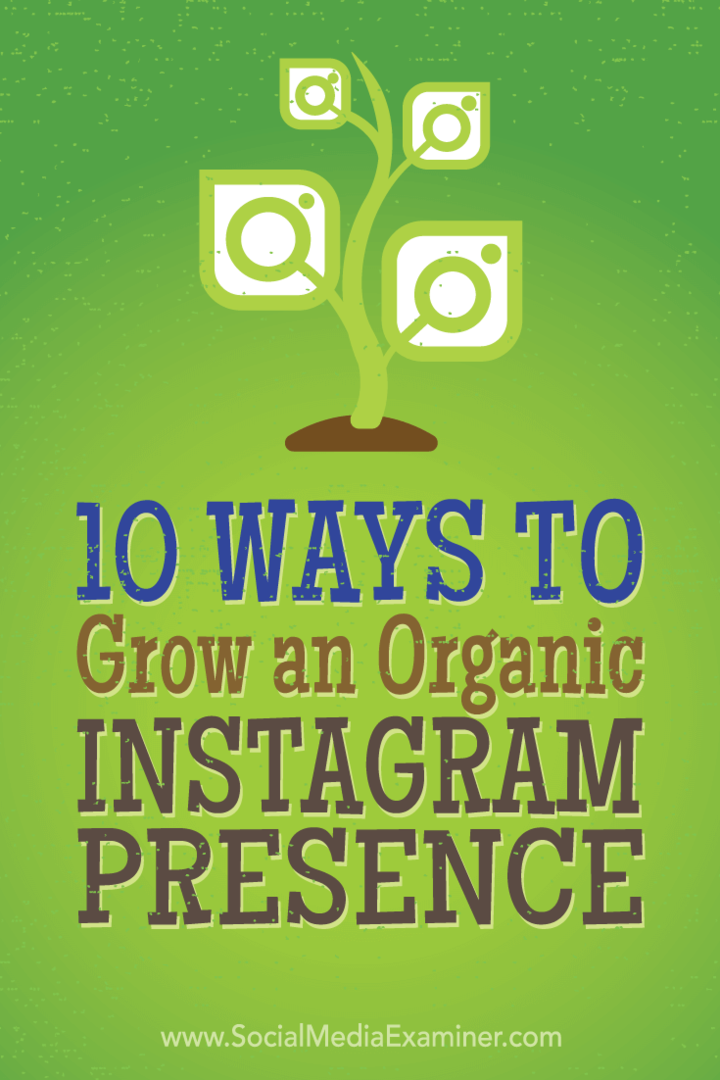 Савети о 10 тактика које су водећи маркетиншки стручњаци користили да би органско стекли више следбеника на Инстаграму.