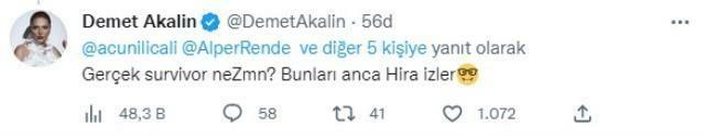 Демет Акалıн није волео глумачку екипу Сурвивора