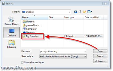 Снимка заслона Дропбок - аутоматски сачувајте датотеке у вашој мрежној копији