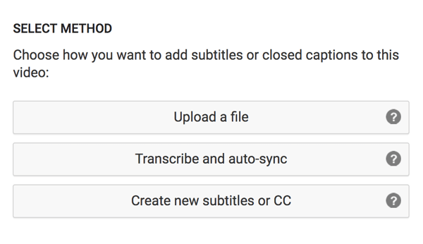Изаберите опцију за отпремање преведене датотеке титлова.