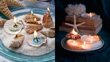 Израда држача свећа из шкољки